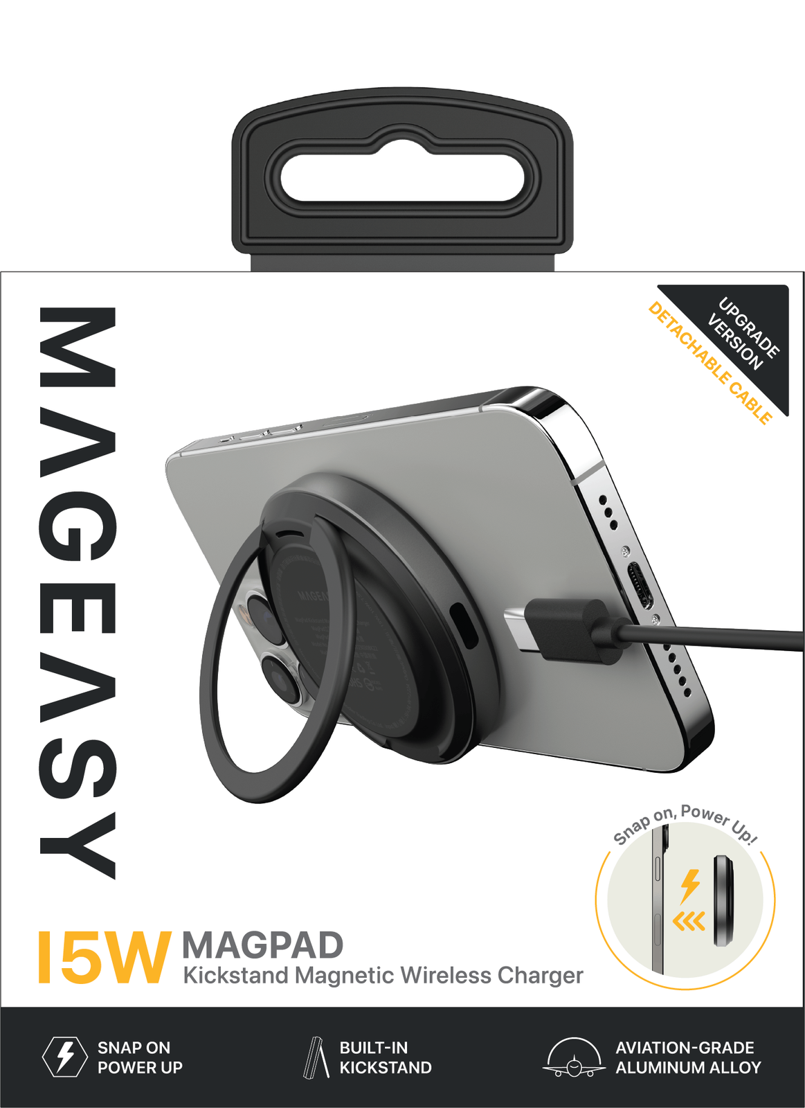 SWITCH EASY MAGPAD KICKSTAND 15W WIRELESS CHARGER WITH MAGSAFE